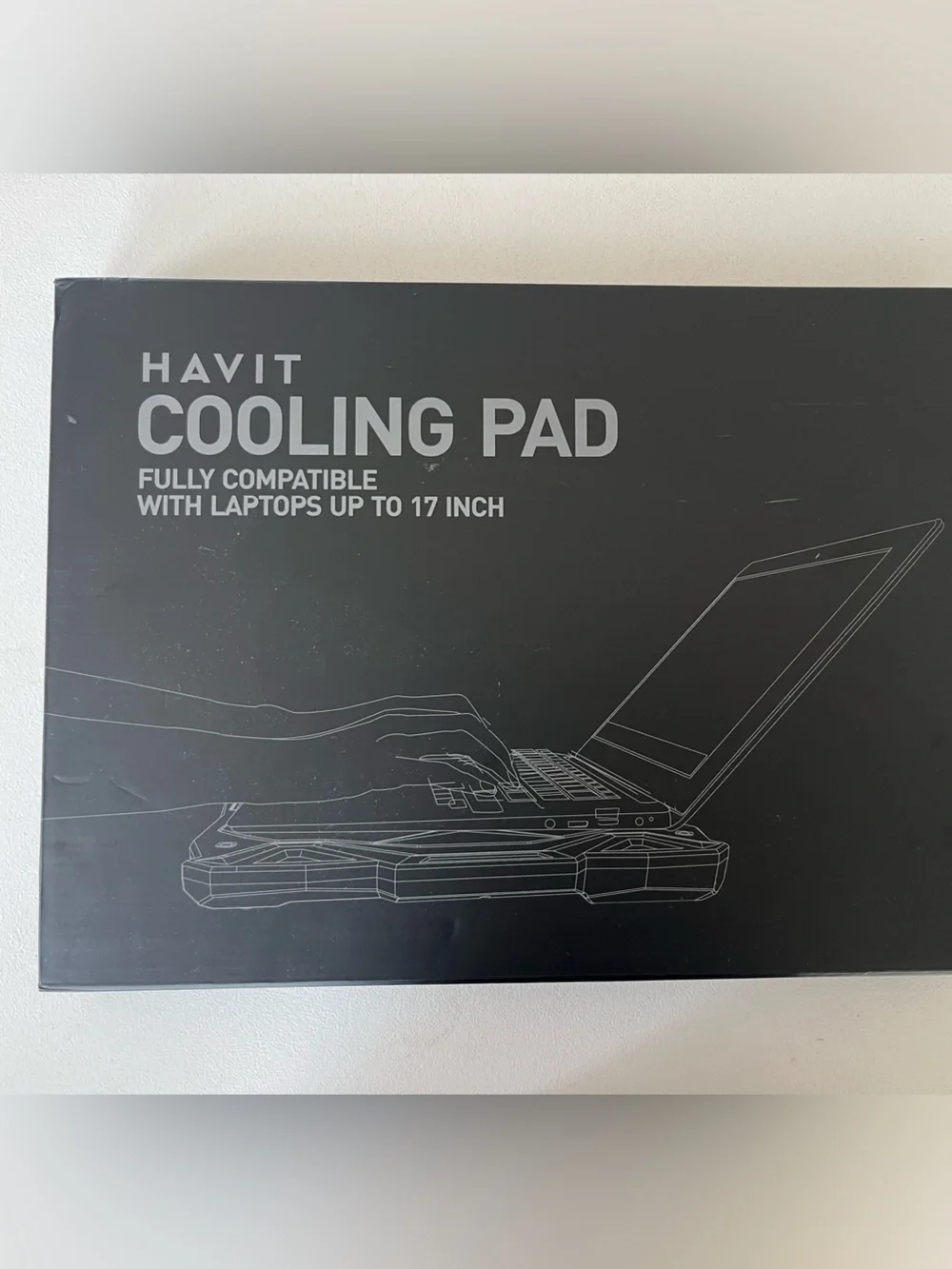 Black & Blue Laptop Cooling Pad - 17-inch Compatible